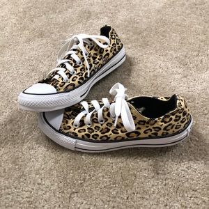 Converse All Star Chuck Taylor leopard sneakers 8